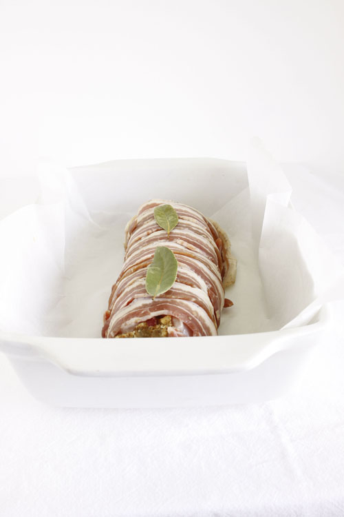 Turkey Roulade with Apple Cranberry and Pecan Stuffing