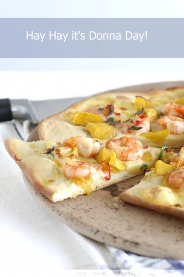 Our West Island and her Mango Chilli Prawn Pizza