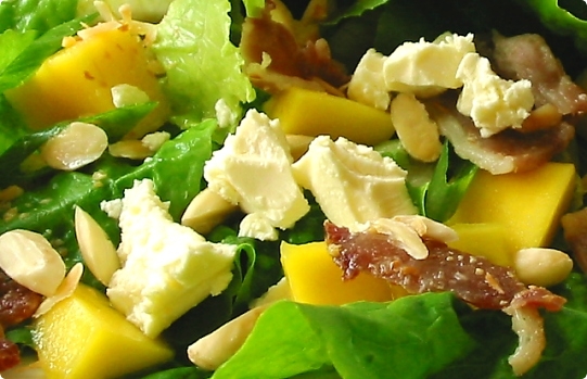 This Time Last Year - Mango, Bacon and Feta Salad