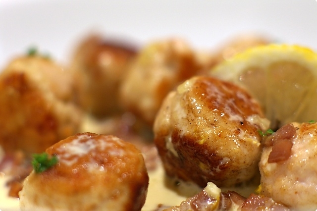 Polpette di Pollo con Panna e Limone - Chicken Meatballs in a Lemon and Cream Sauce