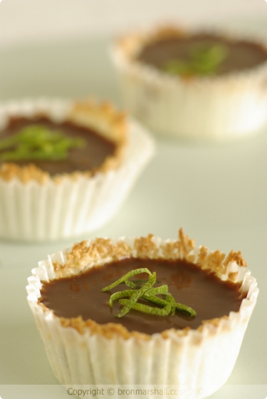 Coconut and Lime Chocolate Tarts for HHDD #18