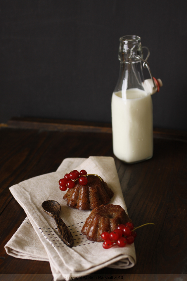 Gluten-free Gingerbread Red Currant Cakes