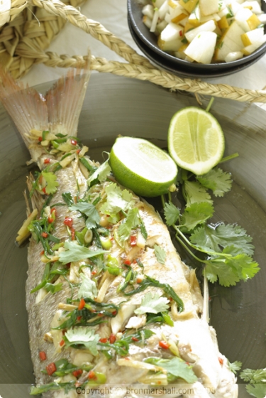 Barbecued Chilli, Lemongrass and Ginger Whole
Snapper
