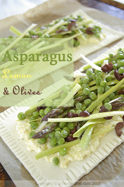 Spring Asparagus, Lemon and Olive Cottage Tart