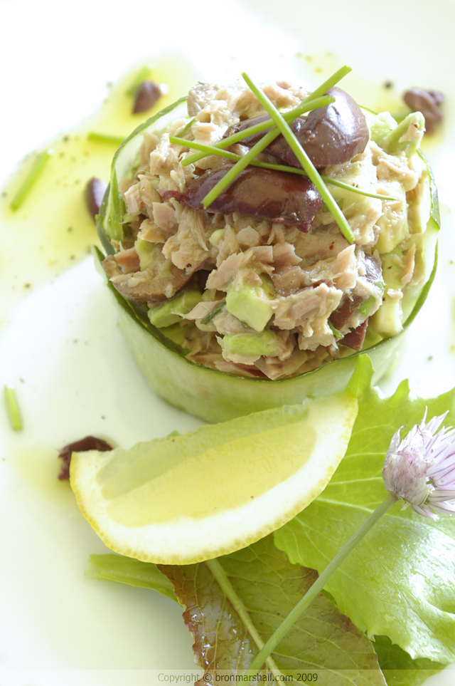 Lemon Tuna, Avocado and Olive Salad